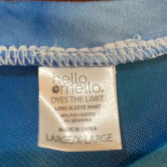 Dyes The Limit Blue Tie-Dye Women's Pajama Top - Picture 5 of 7